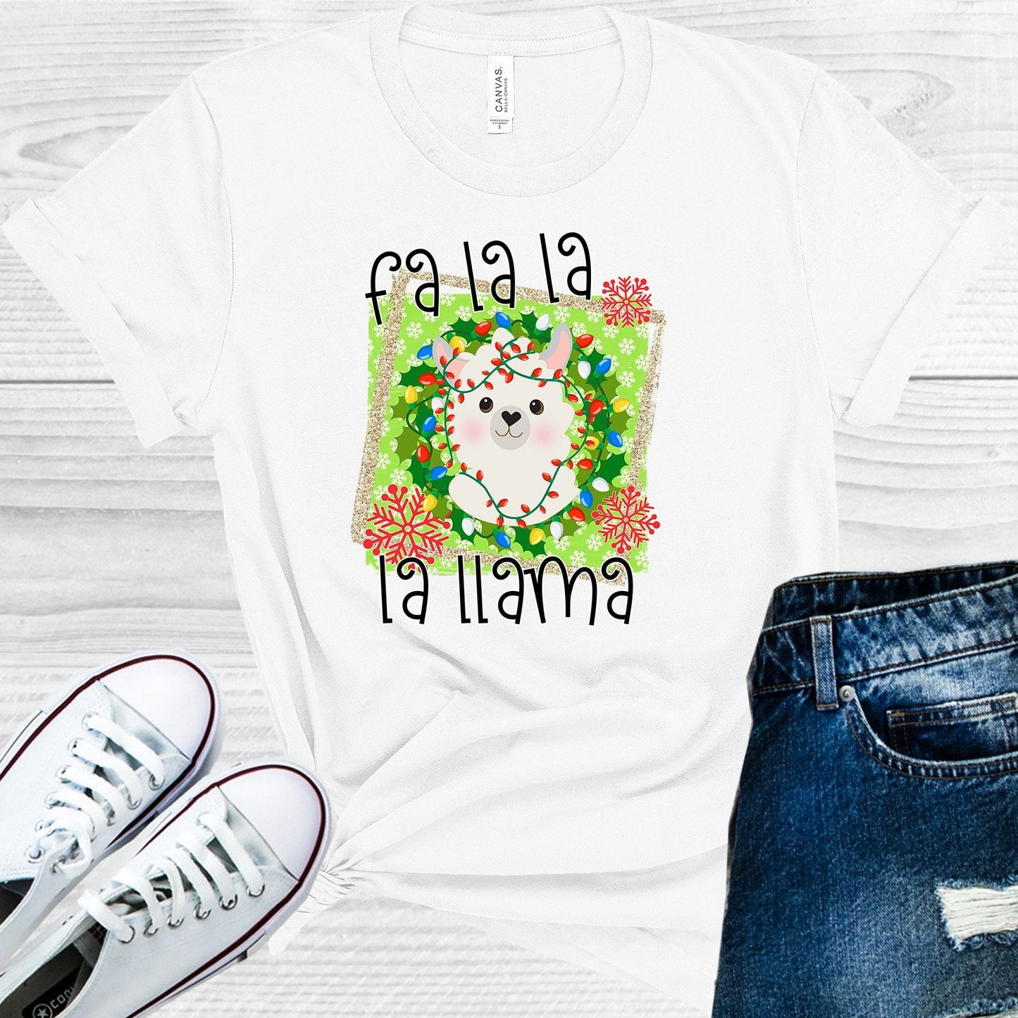 Fa La La La Llama Graphic Tee