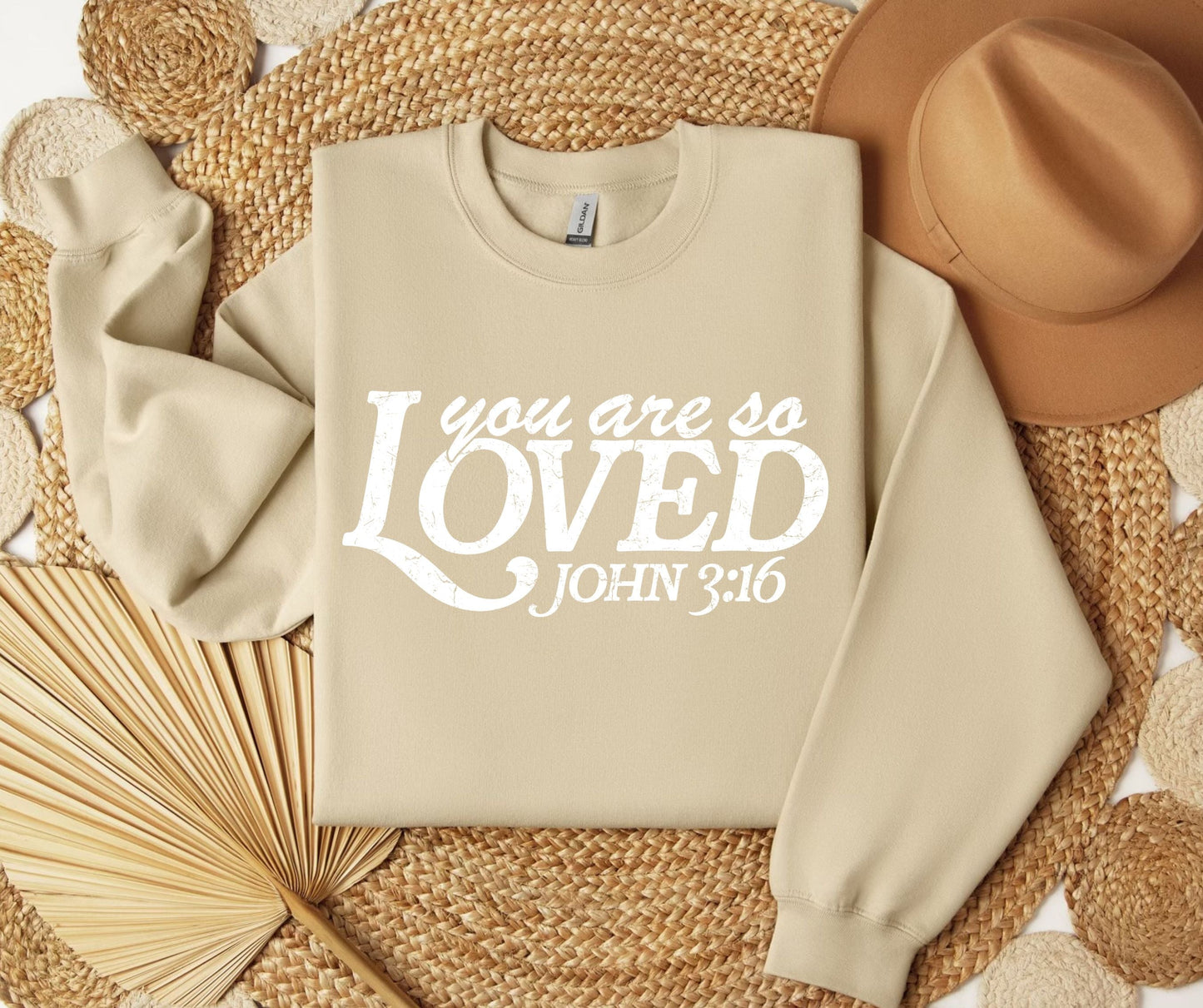 You Are So Loved Distressed SWEATSHIRT.