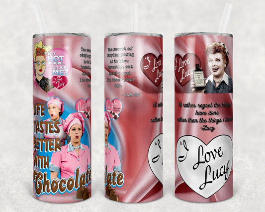 I Love Lucy 20 oz Skinny Tumbler