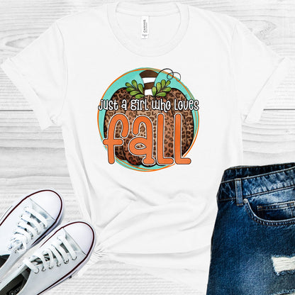 Just a Girl Who Loves Fall Graphic Tee