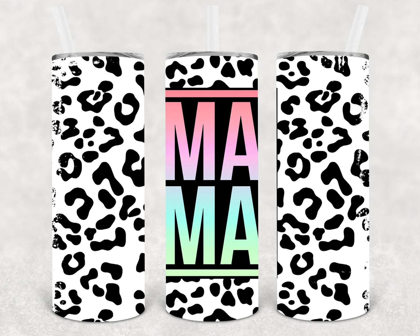 Leopard Mama 20 oz Skinny Tumbler
