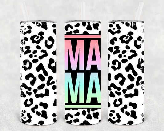 Leopard Mama 20 oz Skinny Tumbler