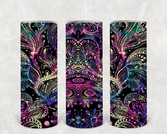 Bright Pattern 20 oz Skinny Tumbler