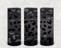 Matte Black Leopard 20 oz Skinny Tumbler