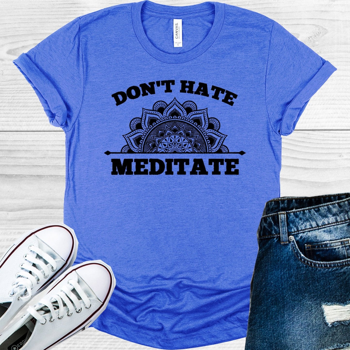 Don't Hate Meditate Graphic Tee