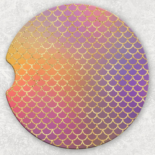 Car Coaster Set - Mermaid Scales