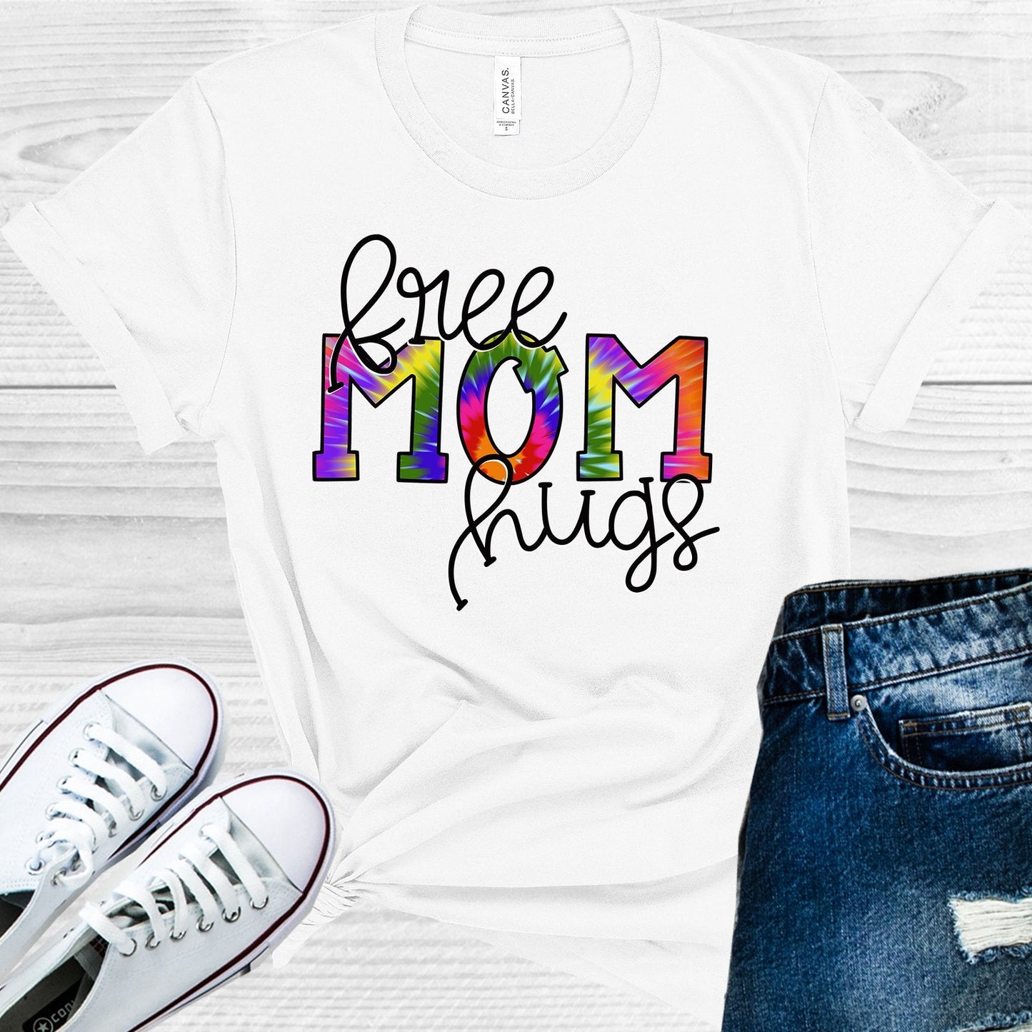Free Mom Hugs Graphic Tee