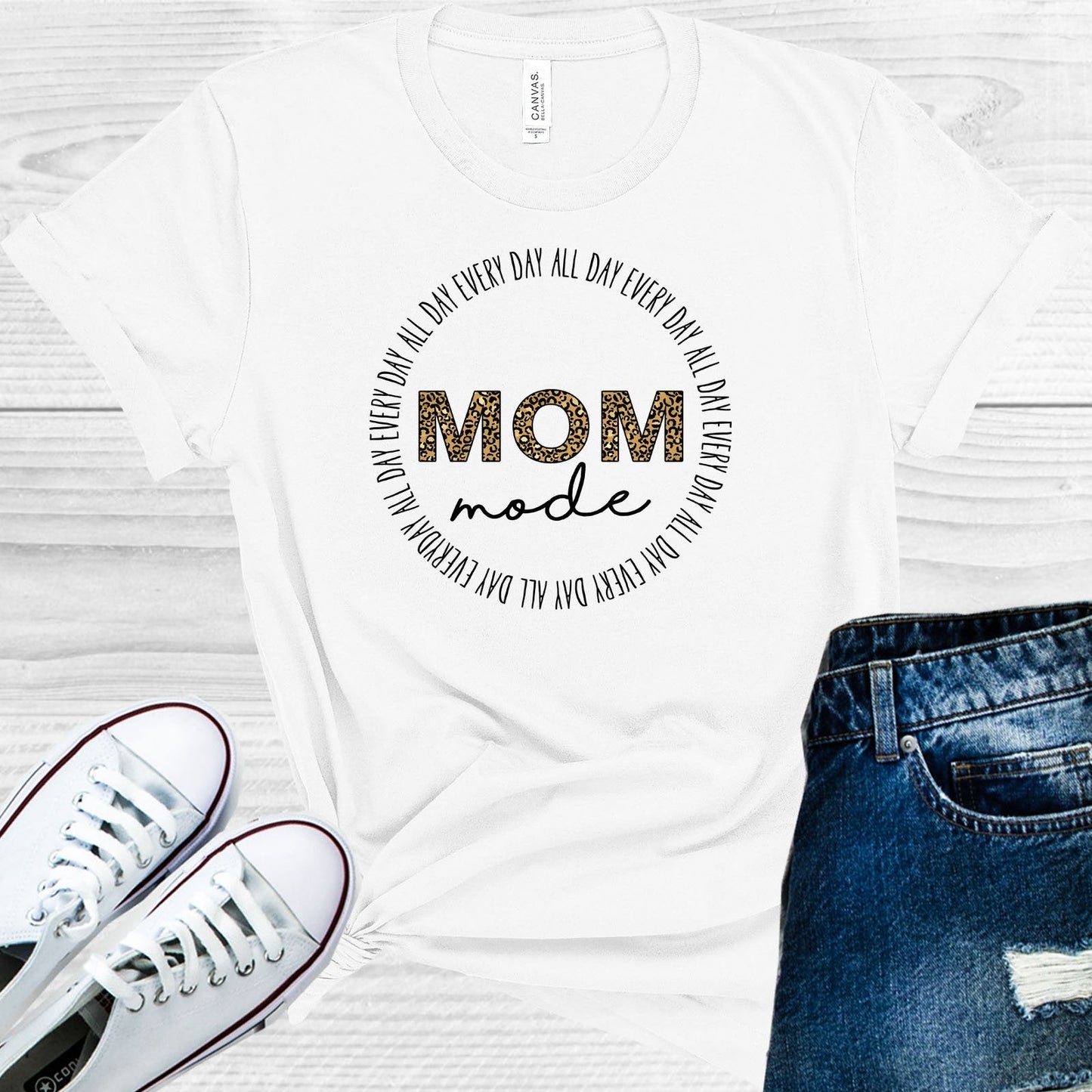 Mom Mode All Day Every Day Graphic Tee