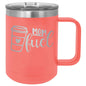 Mom Fuel 15 oz Polar Camel Coffee Mug with Sliding Lid