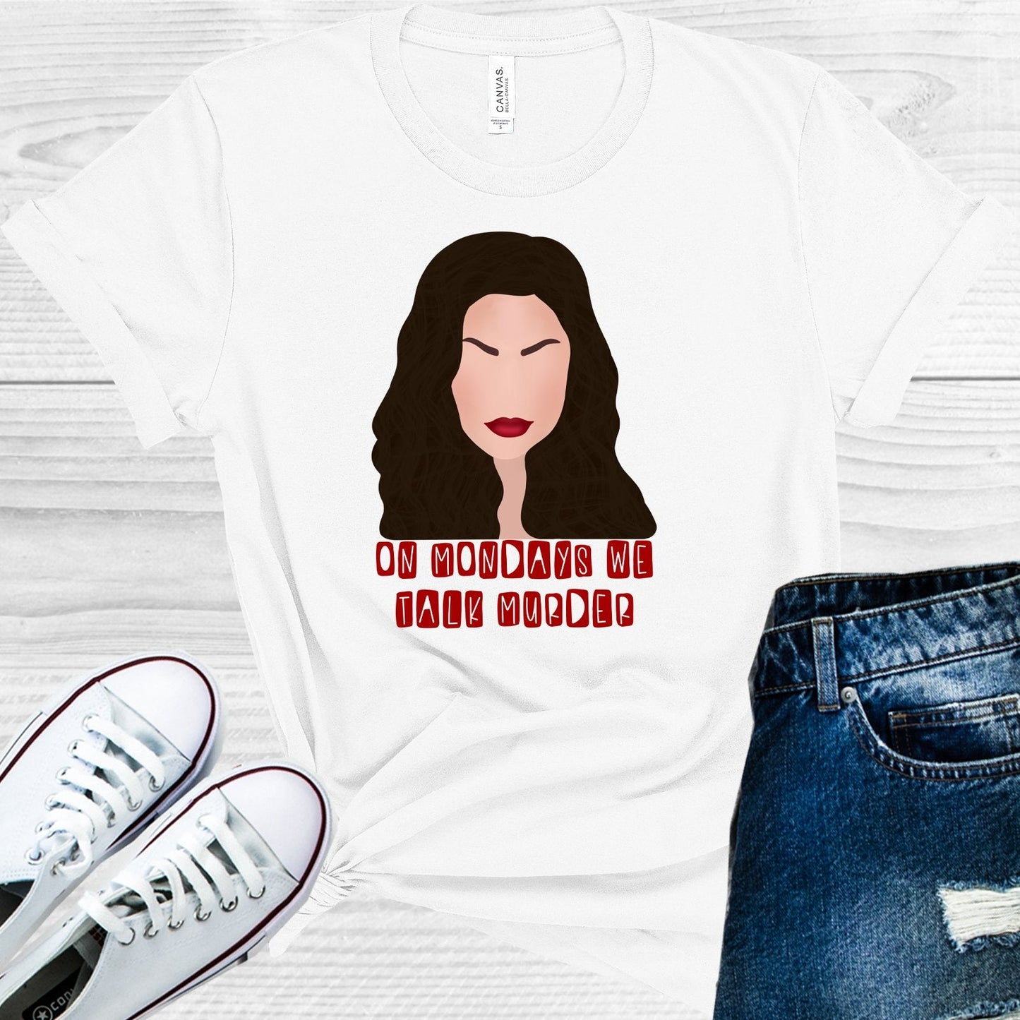 On Mondays We Talk Murder Graphic Tee