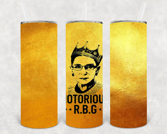 Notorious RBG 20 oz Skinny Tumbler