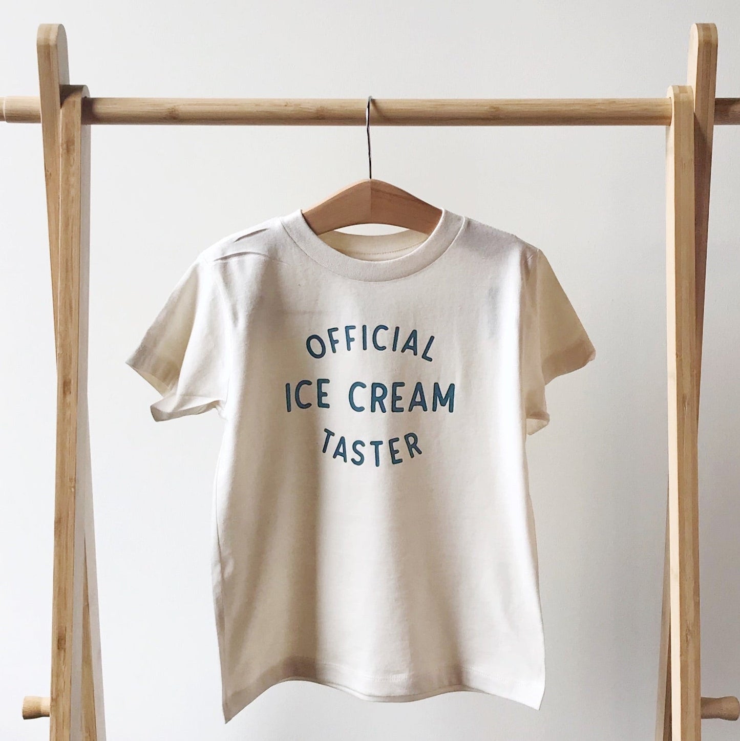 Official Ice Cream Taster Kids Graphic Cotton T-Shirt