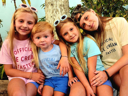 Official Ice Cream Taster Kids Graphic Tee, Cotton Summer T-Shirt