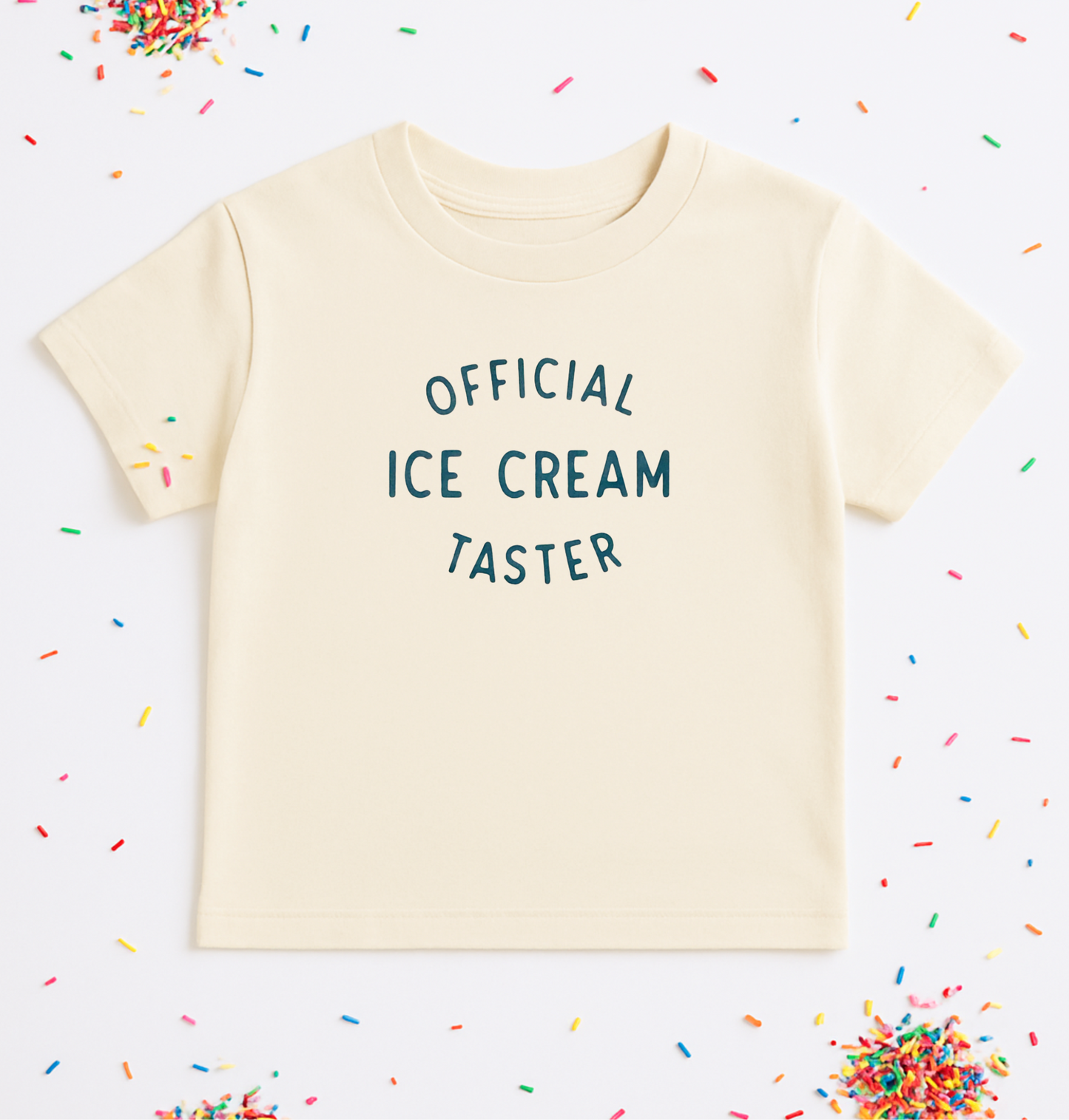 Official Ice Cream Taster Kids Tee | Funny Summer Shirt for Toddlers and Kids'