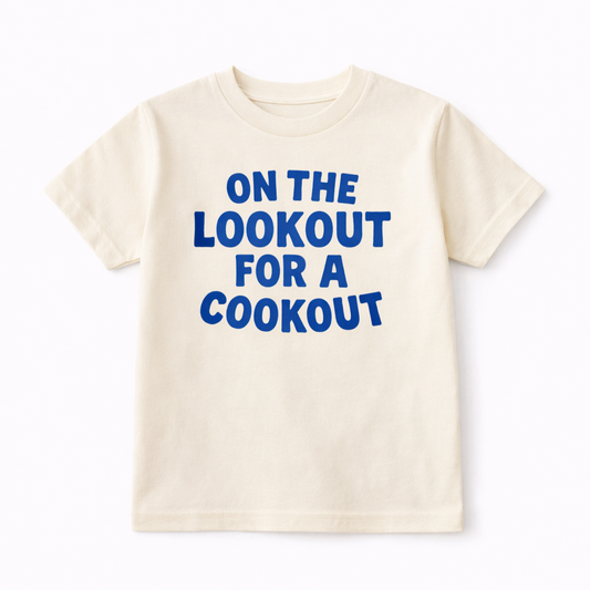 On The Lookout For A Cookout T-shirt For kids