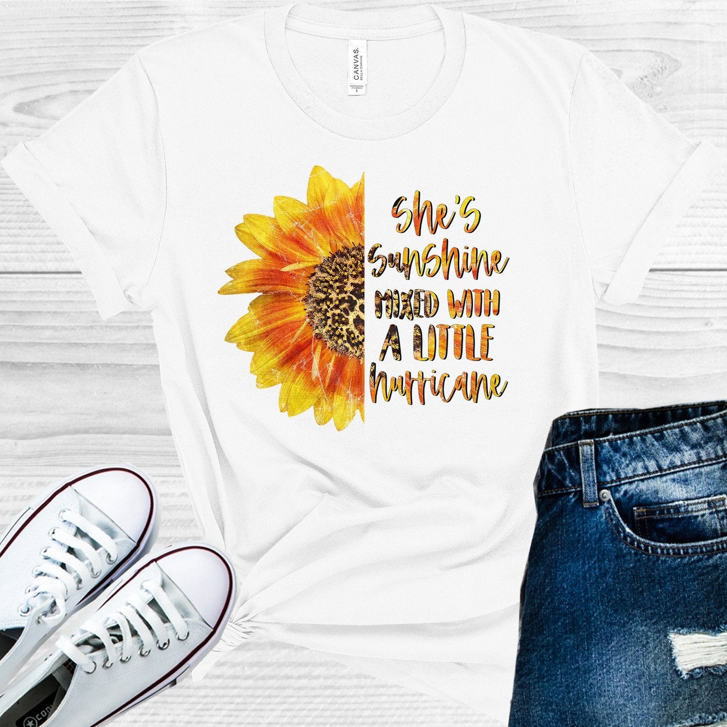 She's Sunshine Mixed with a Little Hurricane Graphic Tee