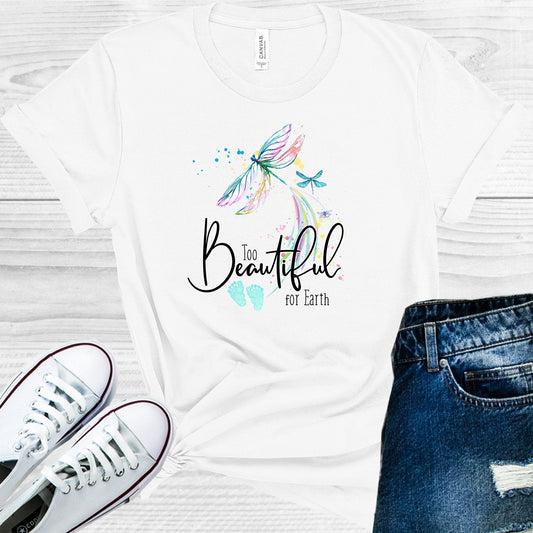 Too Beautiful for Earth Dragonflies Graphic Tee