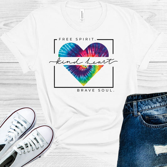 Free Spirit Kind Heart Brave Soul Graphic Tee