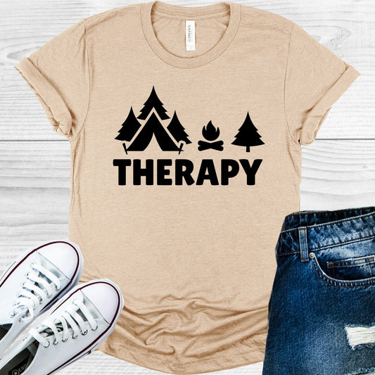 Camping Therapy Graphic Tee