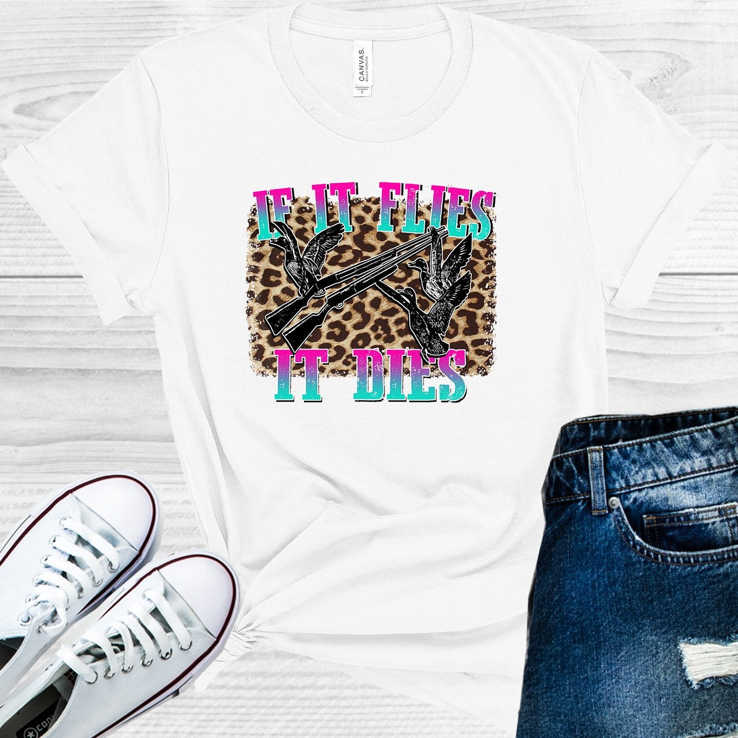 If It Flies It Dies Graphic Tee