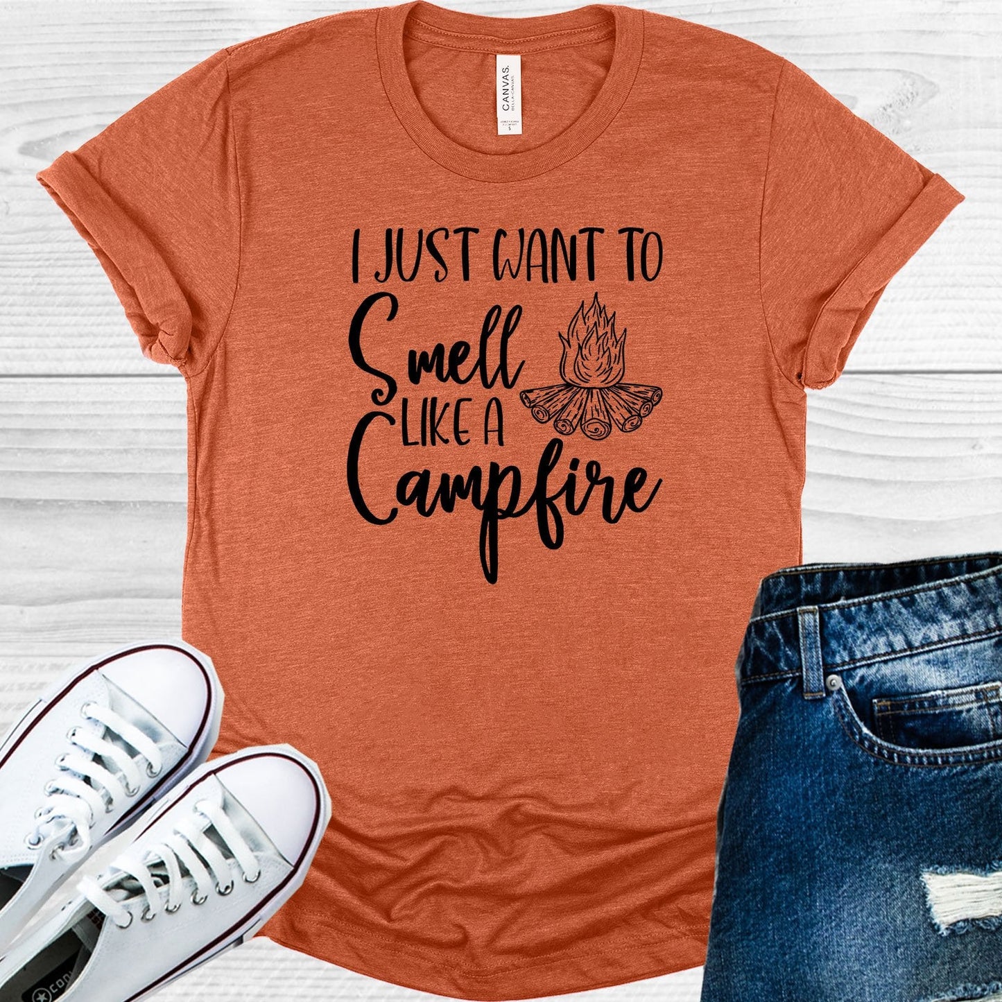 I Just Want to Smell Like a Campfire Graphic Tee