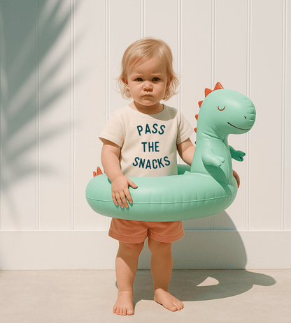 Pass the Snacks Kids Shirt | Funny Snack Lover Graphic Tee for Toddlers