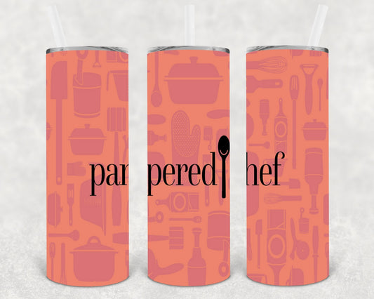 Pampered Chef 20 oz Skinny Tumbler