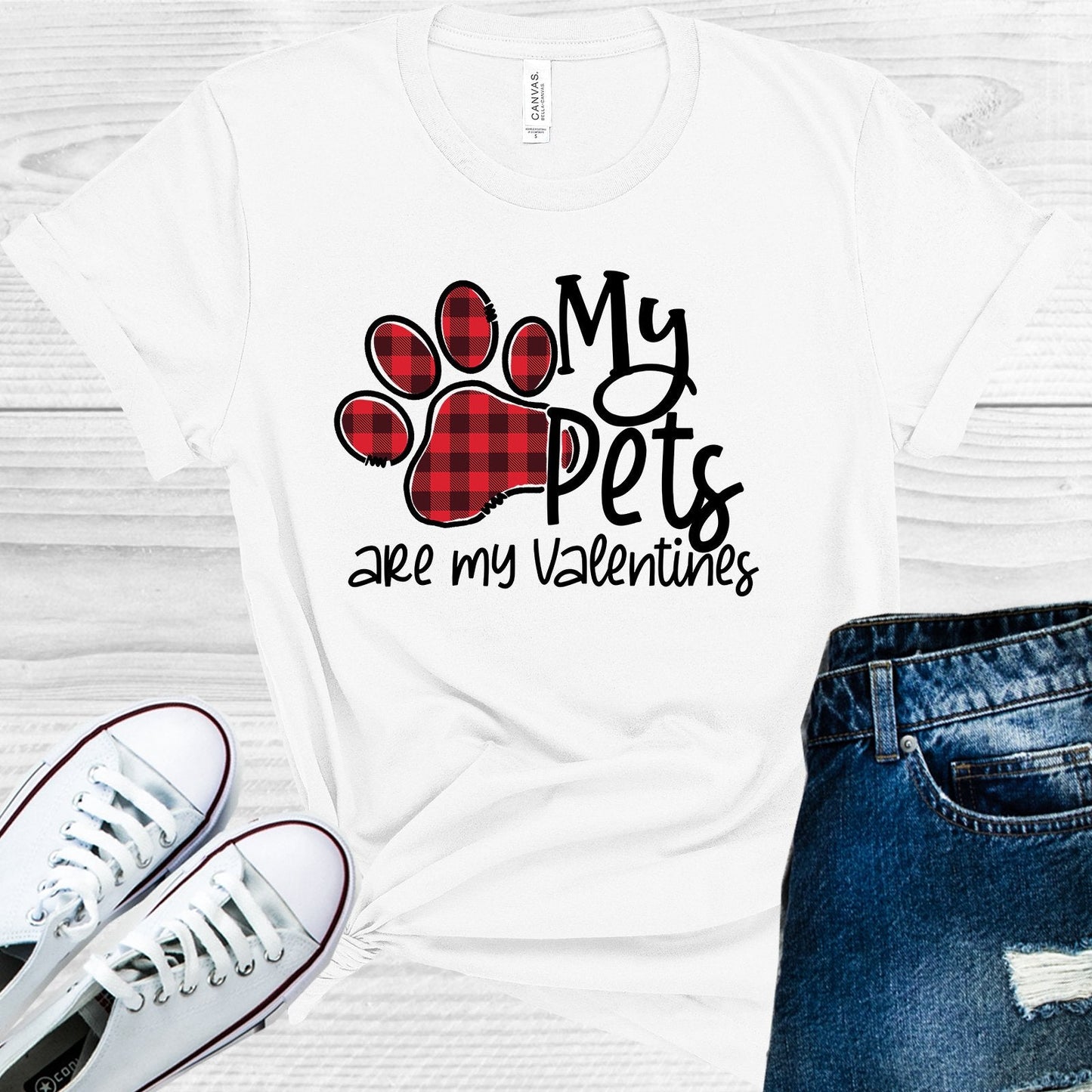 My Pets are My Valentine Graphic Tee