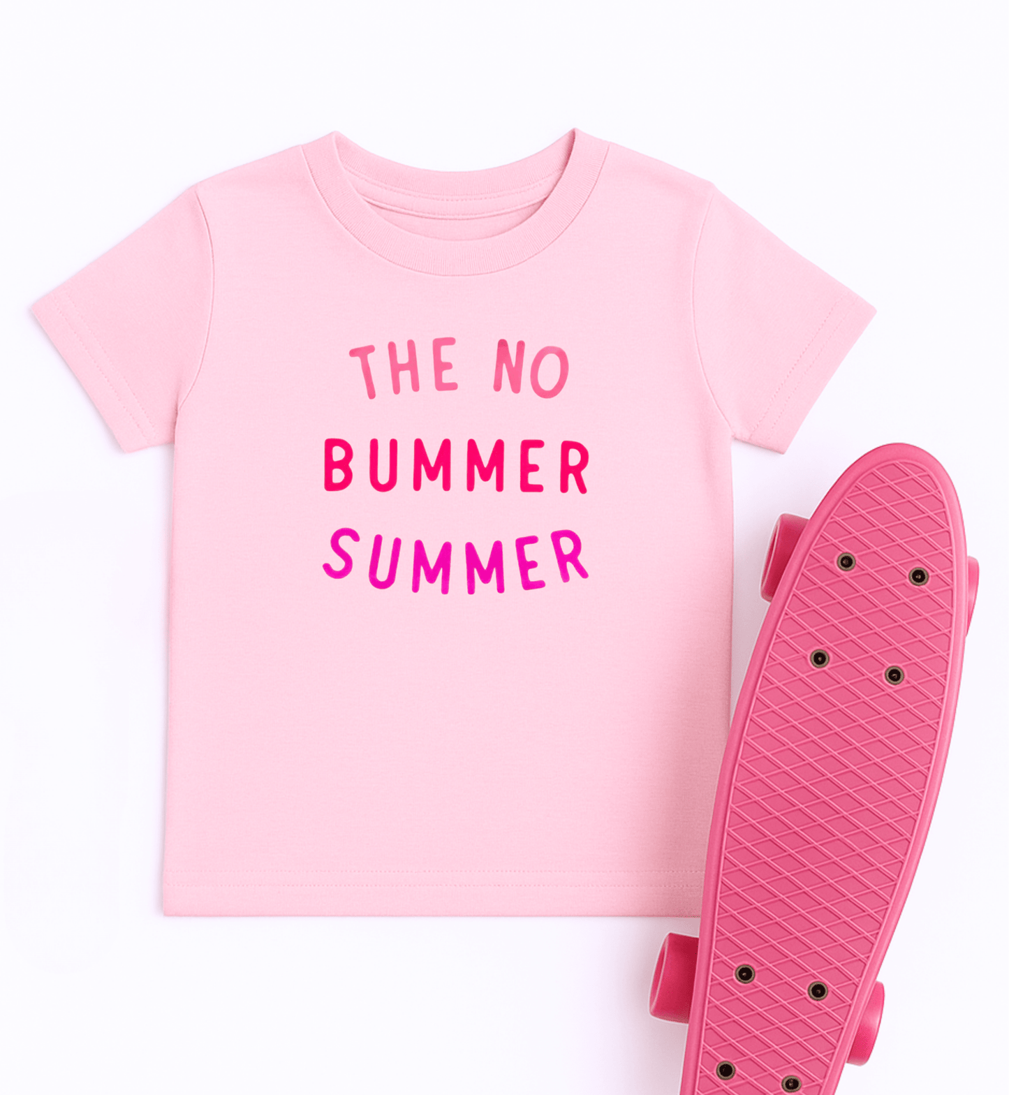 PINK no bummer summer TEE, Summer Shirt For Girls