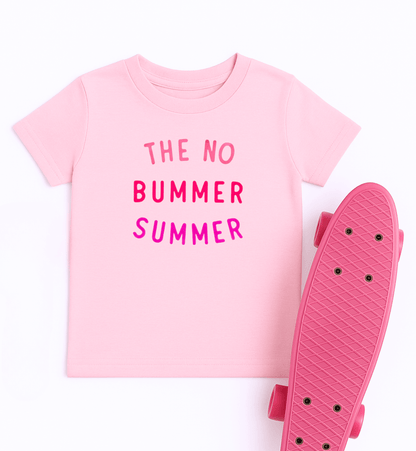 PINK no bummer summer TEE, Summer Shirt For Girls