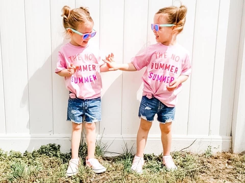 PINK no bummer summer TEE, Summer Shirt For Girls
