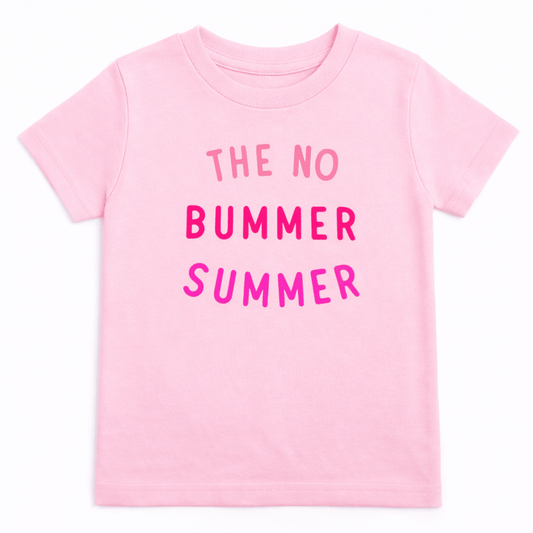 PINK no bummer summer TEE, Summer Shirt For Girls