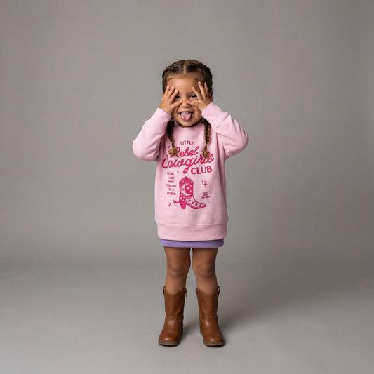 Cowgirl Sweatshirt, Little Rebel Cowgirls Club