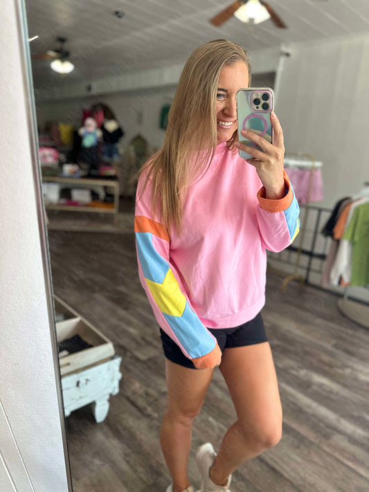 PREORDER: The Cameron Colorful Long Sleeve Pullover 7.29.24