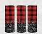 Plaid Glitter 20 oz Skinny Tumbler