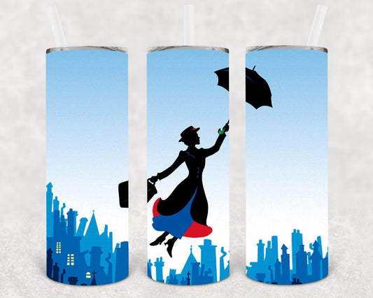 Mary Poppins 20 oz Skinny Tumbler
