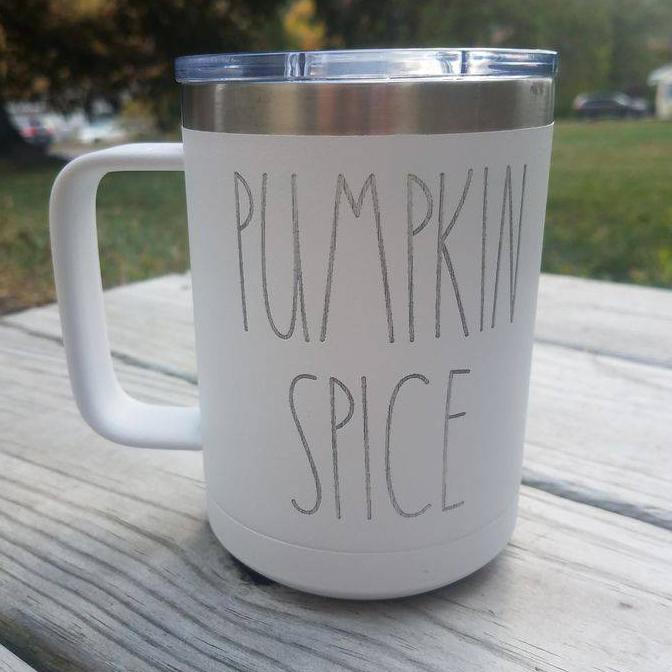 Pumpkin Spice 15 oz Polar Camel Coffee Mug with Sliding Lid