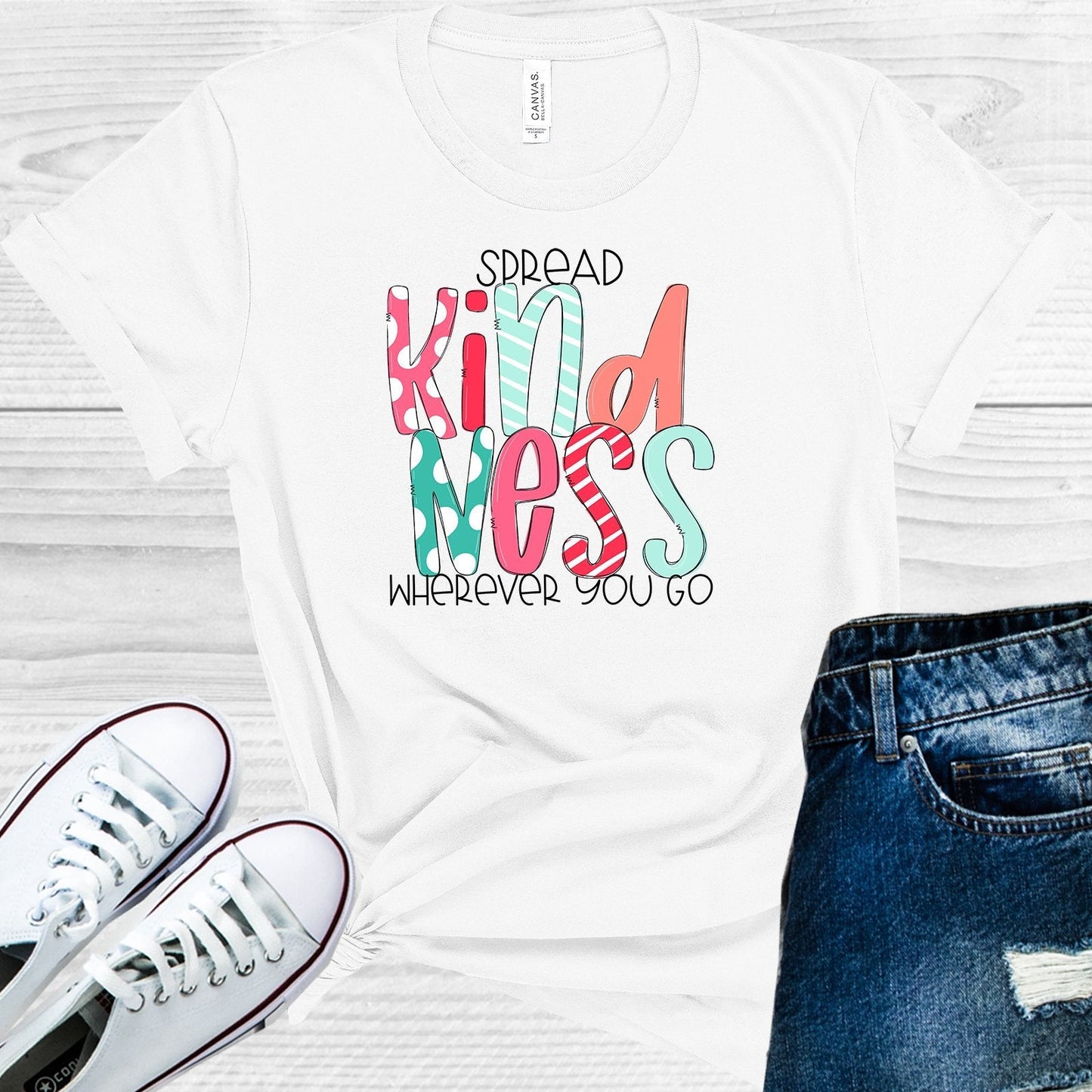 Spread Kindness Wherever You Go Graphic Tee