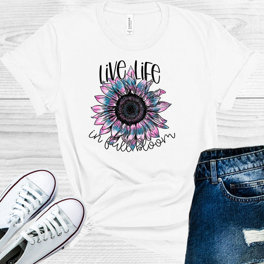 Live Life in Full Bloom Graphic Tee