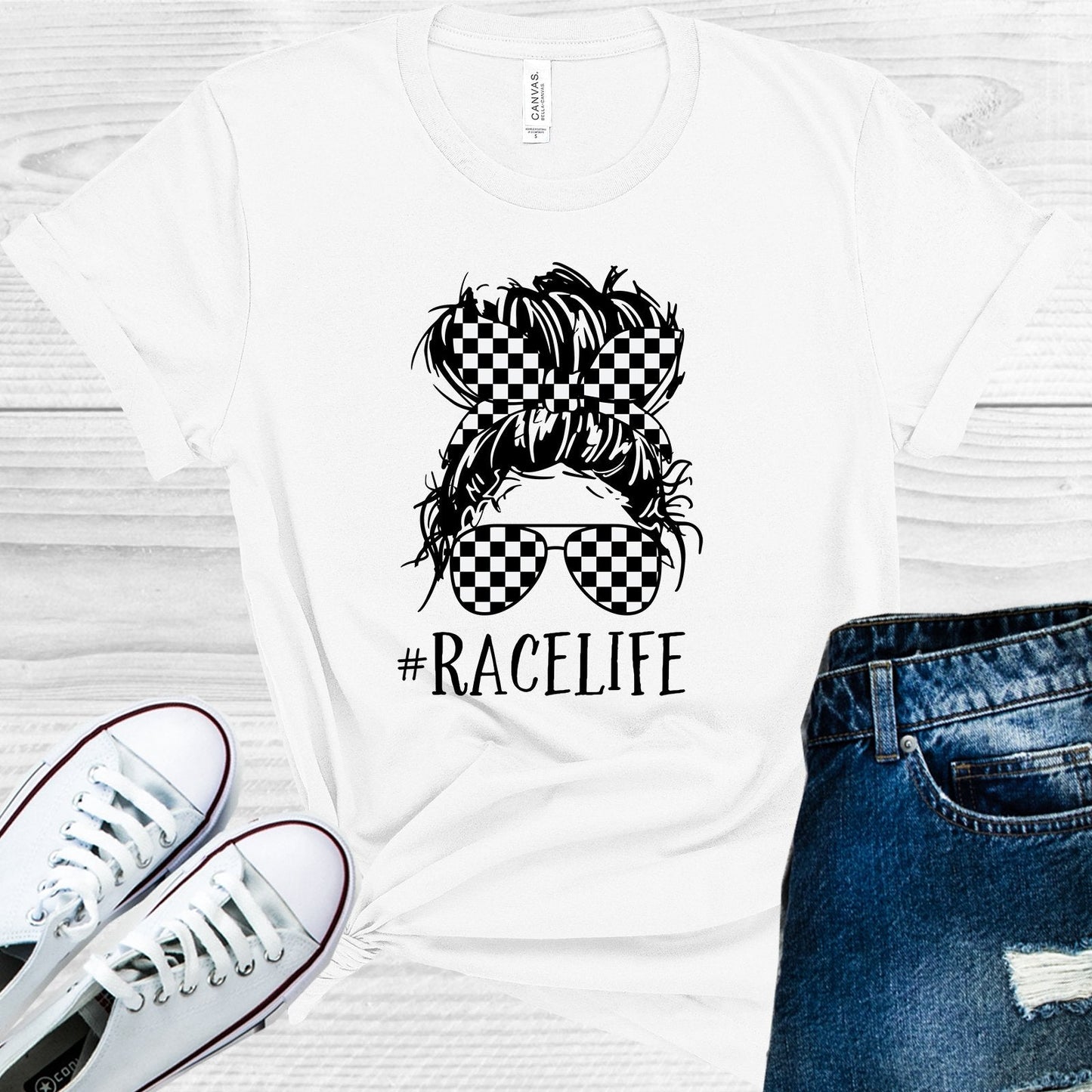 Race Life #racelife Graphic Tee