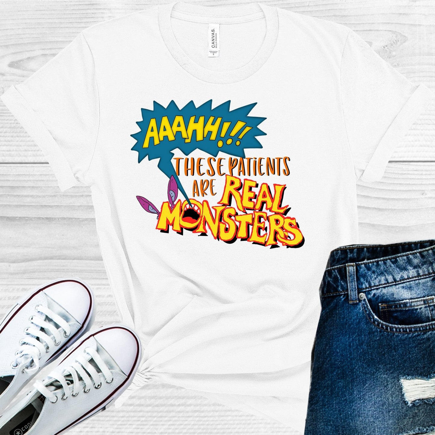 Aaahh These Patients are Real Monsters Graphic Tee