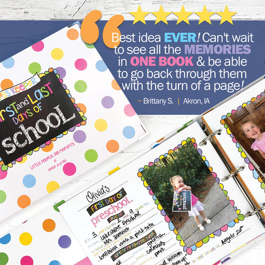 Mom Must-Have School Keepsake Kit | Class Keeper®, Photo Prop Deck & School Stickers | BONUS! App Membership + BONUS! Earn & Learn® Chore Chart Pad | (2) Styles