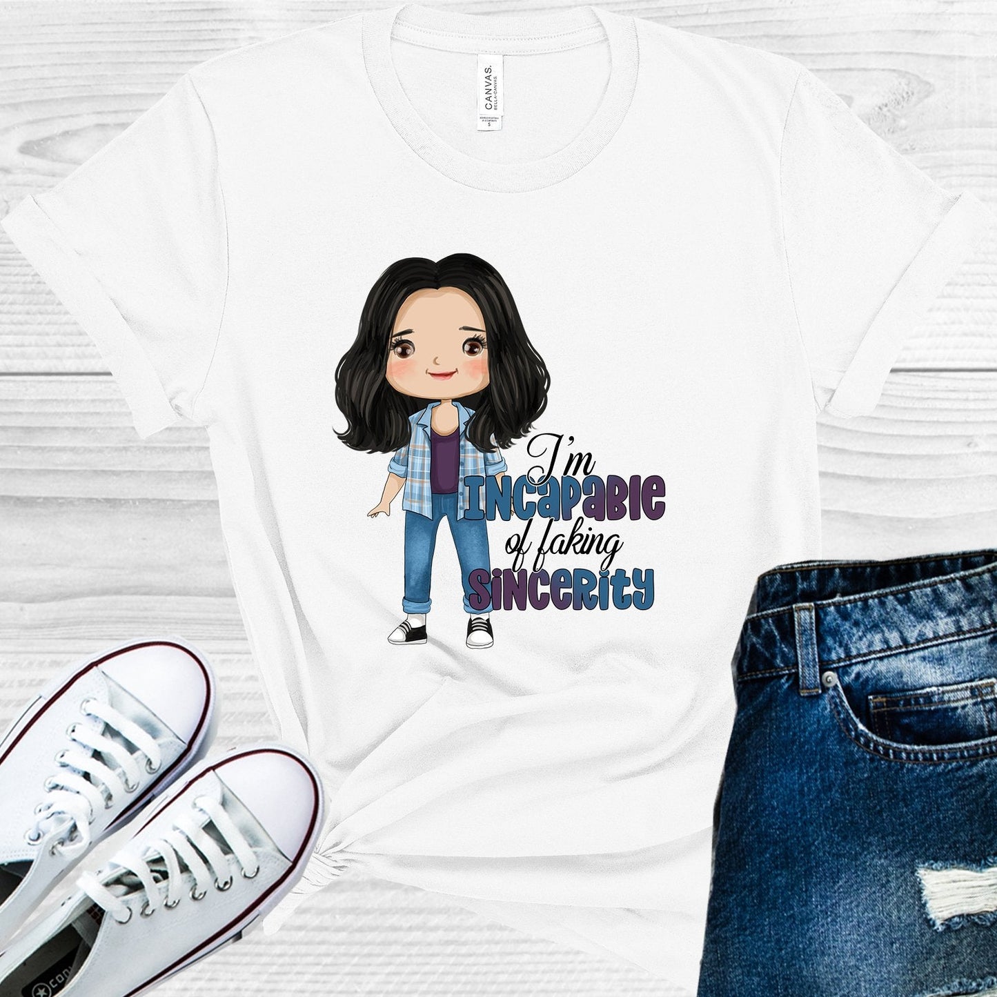 Schitts Creek I'm Incapable of Faking Sincerity Graphic Tee