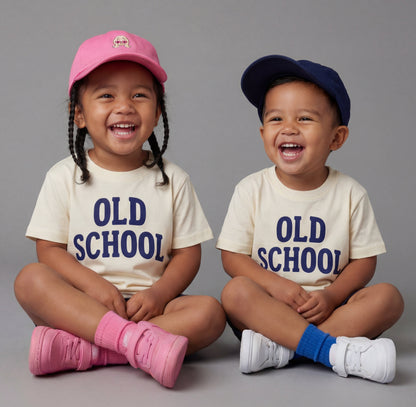 Old School Tee, Vintage Style Kids Tee