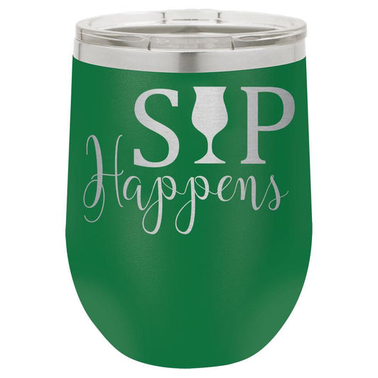 Sip Happens 12 oz Polar Camel Wine Tumbler