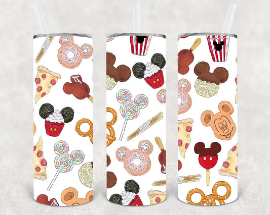 Snacks 20 oz Skinny Tumbler
