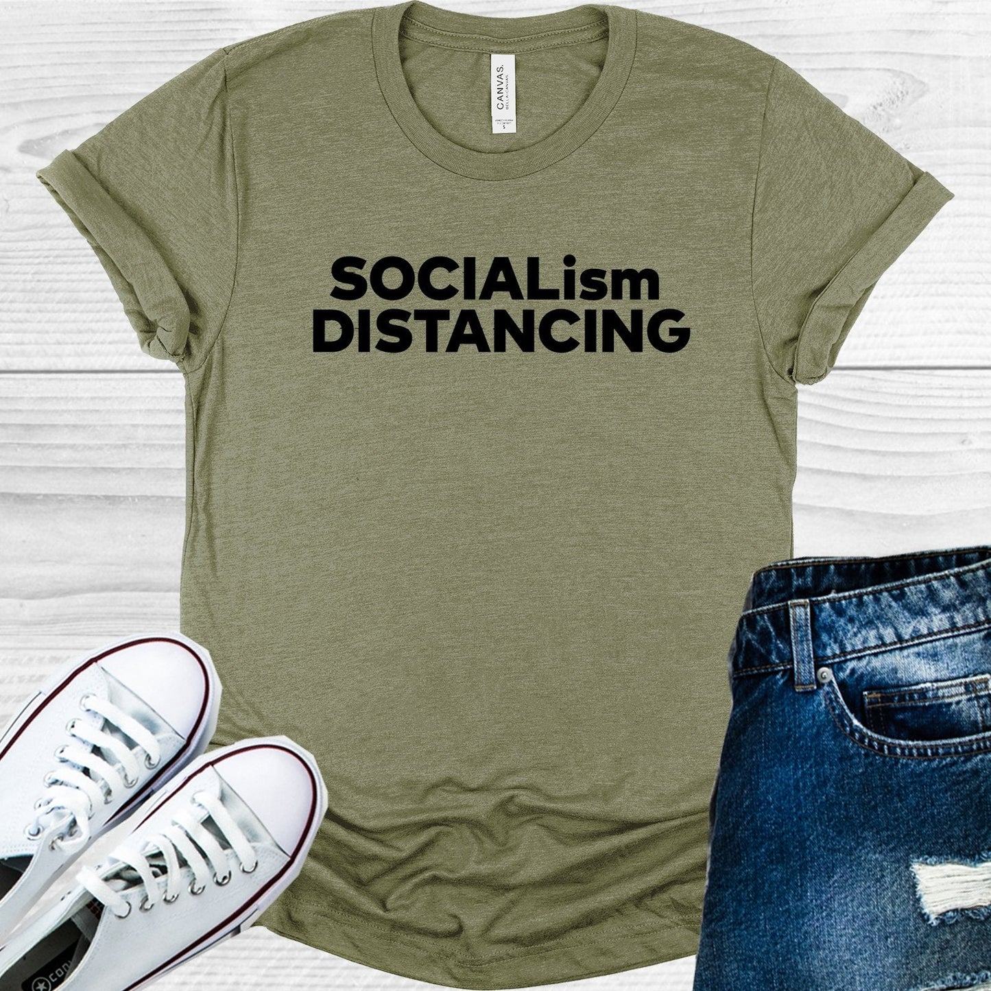 Socialism Distancing Graphic Tee