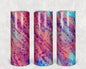 Pink and Blue Splatter 20 oz Skinny Tumbler