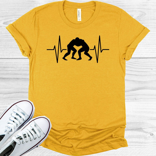 Wrestling Heartbeat Graphic Tee