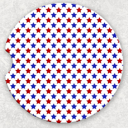 Car Coaster Set - Patriotic Stars